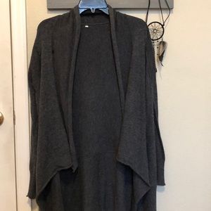 Asymmetrical Gray Cardigan
